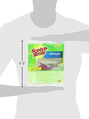 Scotch-Brite Sponge Cloth, Swedish Dish Cloths, Reusable Alternative to Paper Towels, 24 Sponge Cloths