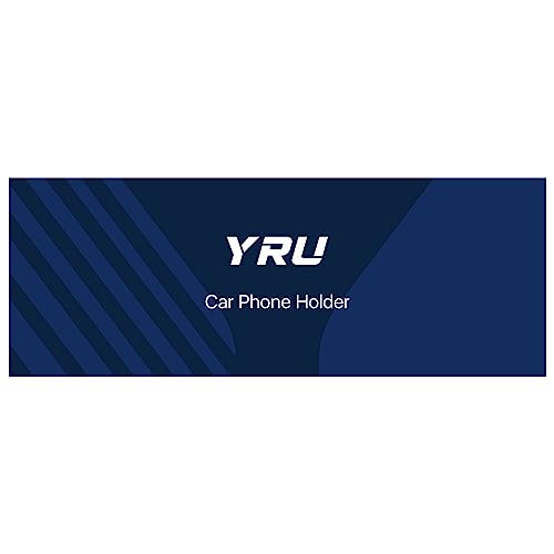 YRU [2025 Upgraded] Magnetic Phone Holder for Car【Patented & Super Magnet】 for MagSafe Car Mount Dashboard Magnet Phone Holder Windshield Phone Stand for iPhone 16 15 14 13 12 Pro Max Samsung, Black