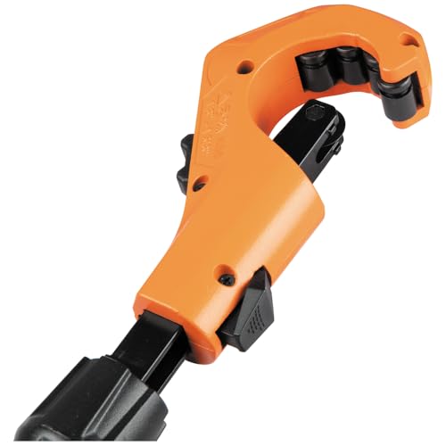 Klein Tools 50061 Quick-Adjust Tubing Cutter, 1-5/8-Inch O.D. Cutting Capacity for Copper and Aluminum, Compact, Retractable Telescoping Deburring Tool