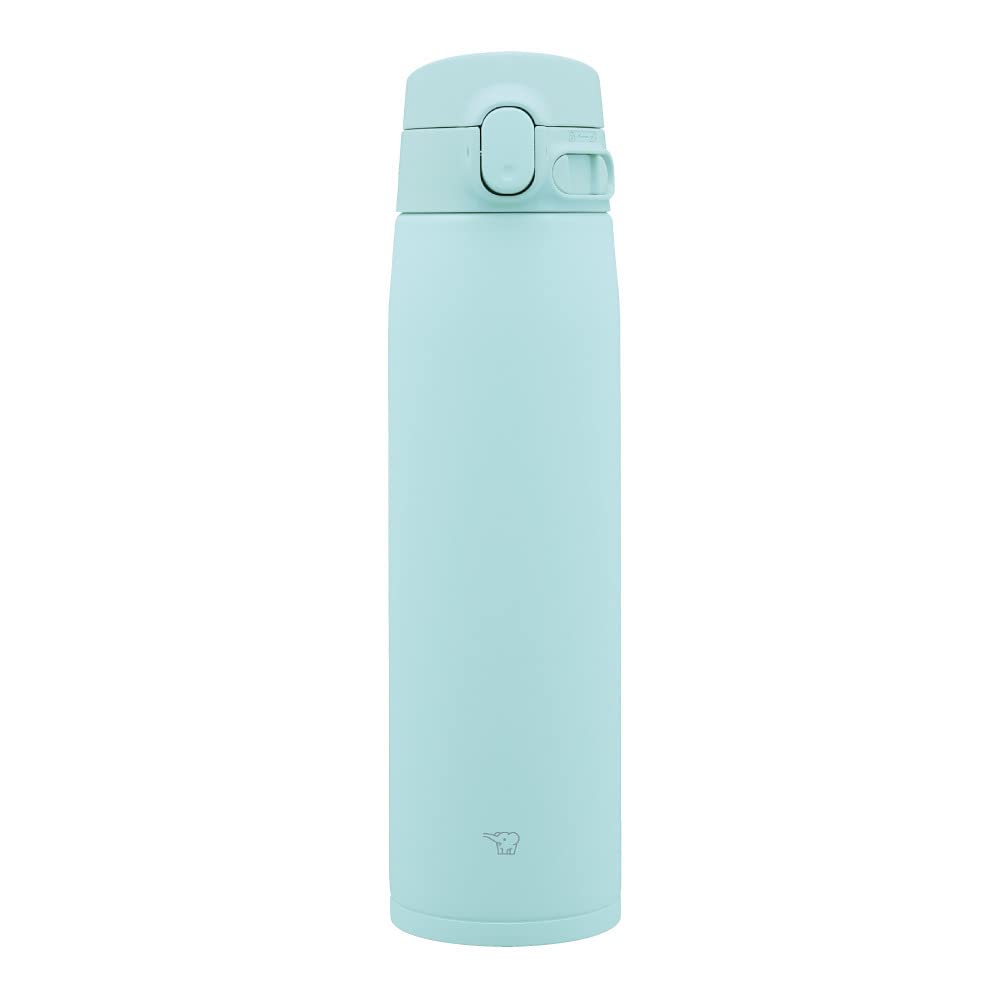 Zojirushi SM-VA72-AM Water Bottle, One-Touch Stainless Steel Mug, Seamless, 24.3 fl oz (720 ml), Mint Blue