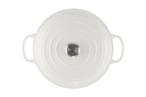 Le Creuset Enameled Cast Iron Signature Braiser, 3.5 qt., White