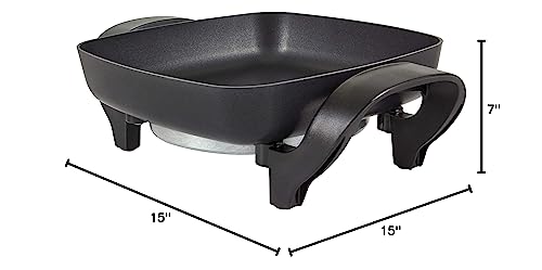 NESCO ES-08, Electric Skillet, Black, 8 inch, 800 watts