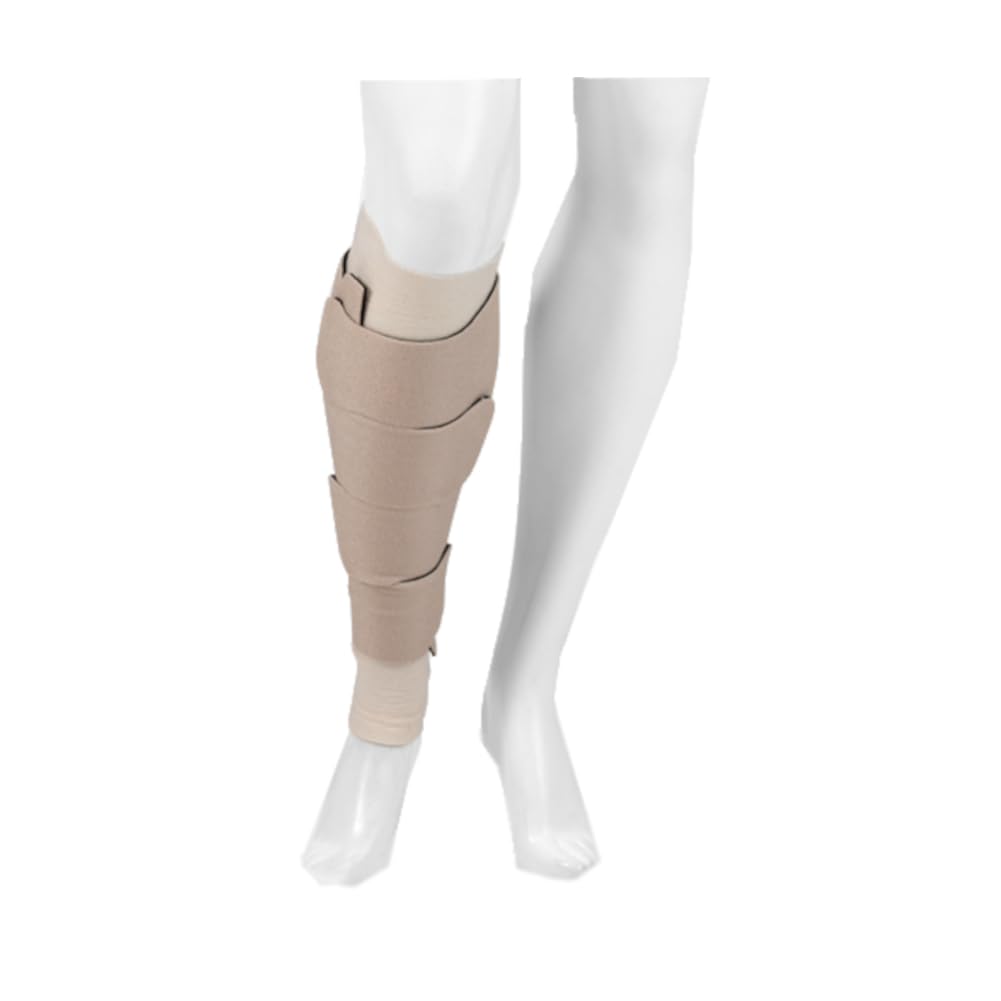 Juzo Reversible Versatile Support 30-60mmHg Calf Compression Wrap, Beige, 2XL Max Long