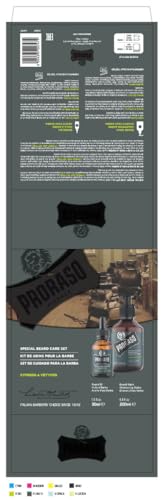 Proraso Beard Care Kit for Men | Beard Wash & Beard Oil Tame, Cleanse & Detangle Full, Thick and Coarse Beards | Cypress and Vetyver