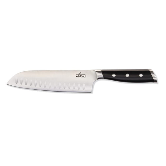 All-Clad Forged German Stainless Steel Santoku Knife 7 Inch, Fully Forged, Expert Precision, Home Kitchen Knife, Cook Tool, Cookware Kitchen Tool, Kitchen Utensils, Ultra Sharp Knives