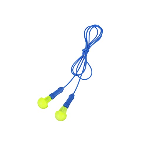 3M E-A-R Push-Ins Earplugs 318-1001, Corded, Poly Bag 100-Pair