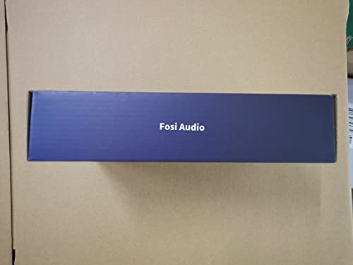 Fosi Audio Box X4 Phono Preamp with JAN 5725W Vacuum Tubes for MM Turntable Phonograph Record Player with Volume Bass Treble Control