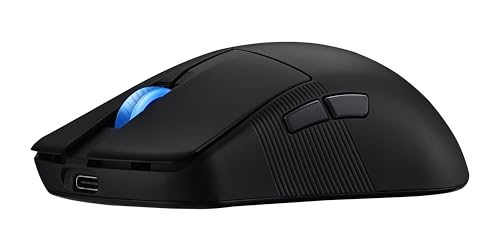 ASUS ROG Harpe Ace Mini Wireless Gaming Mouse, 49g Lightweight, AimPoint Pro 42K Optical Sensor, Optical Micro Switches, ROG Polling Rate Booster, Esports & FPS Gaming, Small, Medium, Black