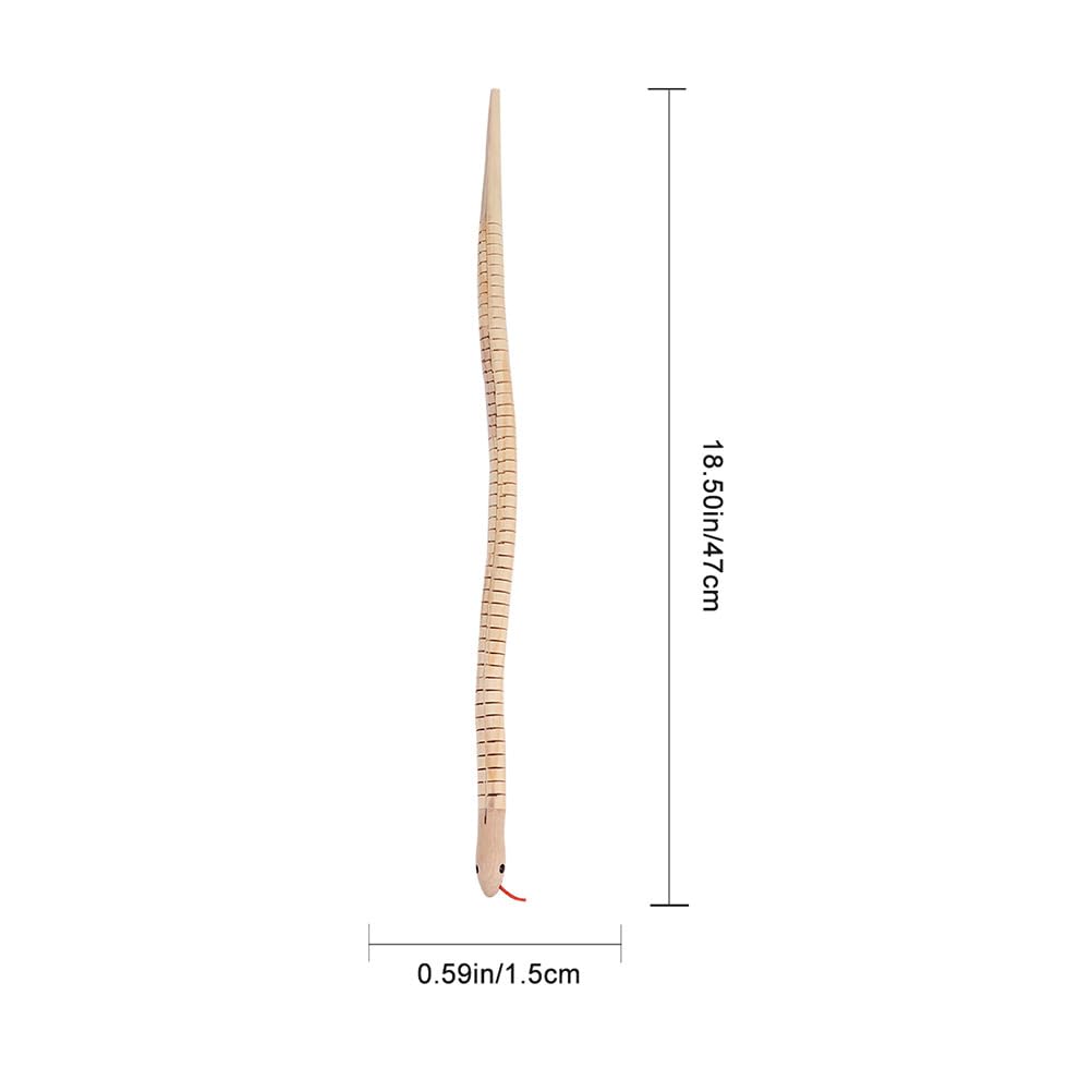 jojofuny Fake Snake 30 Pcs Simulation Wooden Snake Snake Halloween Animals Wooden Playset Wooden Snakes Small Wood Snake Unfinished Wood Snake Halloween Wood Snake Wooden Snakes