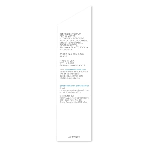 Rembrandt Teeth Whitening Strips, Deeply White, Enamel-Safe, 40 Whitening Strips (20 Treatments)