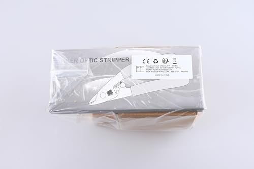 FTTH optical fiber tool kit with 36000 cutter FC-6S and optical fiber drop cable optical fiber stripper CFS-3 stainless steel Adjustable openin three-port hole optical fiber cold connection (5 in 1)