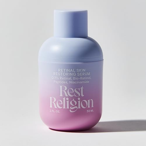 Rest Religion Retinal Skin Restoring Serum with 0.1% Retinal, Bio Retinol, Peptides & Niacinamide, Face Serum for Anti-Aging, Fine Lines & Hyperpigmentation