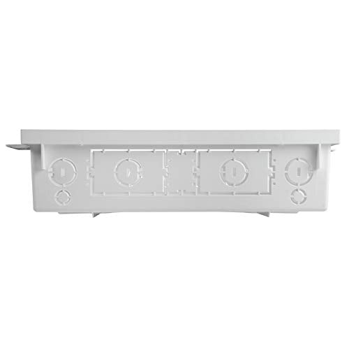 Legrand - OnQ 20 Inch Media Enclosure, Wifi Electrical Box, Cable Management Box for Distribution of Networking Service, Recessed Media Box Lets Signal Through, White, ENP2050-NA
