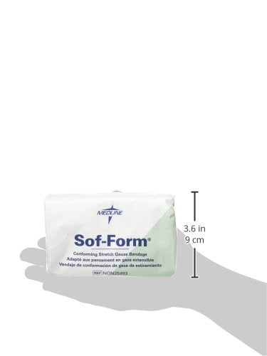 Medline Sof- Form Conforming Bandage, Non-Sterile, Not Made From Natural Rubber Latex, 3 in x 75 in, 96 Count
