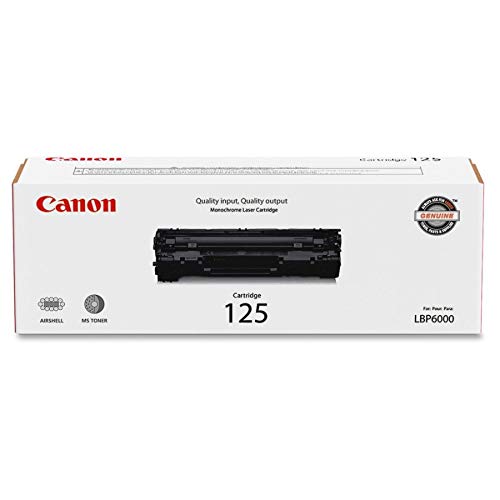 Canon Toner 125 Cartridge, Compatible to MF3010 VP and LBP6030w Printers, Black