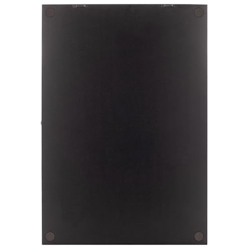 Gallery Solutions - Black Wall-Mounted - Curio & Shot Glass Display Case - 17"x26" Glass Door - Bar Accessories - Collectible - Miniature Glassware - Bar Accessories