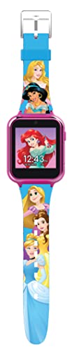 Accutime Disney's Princess Kids' Touchscreen Interactive Smartwatch, Built in Selfie-Camera, Easy-to-Buckle Strap, Model: PN4258AZ