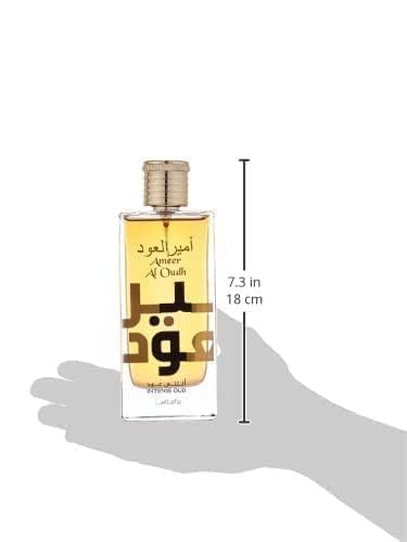 Lattafa Ameer Al Oud Intense Oud for Unisex Eau de Parfum Spray, 3.4 Ounce (Pack of 2)