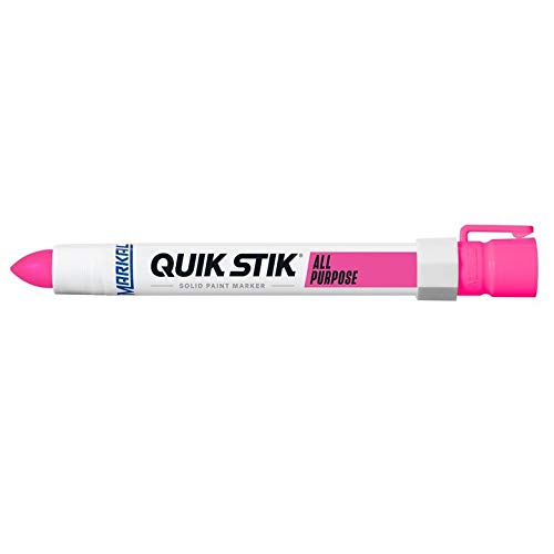 Markal 61044 Quik Stik All Purpose Solid Paint Marker, Fluorescent Pink (Pack of 12)