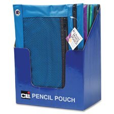 Charles Leonard LEO76350ST 2-Pocket Mesh Pencil Pouches44; 24 Per Display