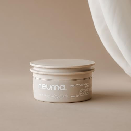 NEUMA Neu Styling Hair Clay 1.8 Fl. Oz. Strong Hold Texture Clay with Lavender, Mandarin & Vanilla Scent, Hair Clay for Men & Women