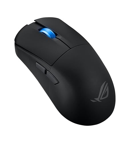 ASUS ROG Harpe Ace Mini Wireless Gaming Mouse, 49g Lightweight, AimPoint Pro 42K Optical Sensor, Optical Micro Switches, ROG Polling Rate Booster, Esports & FPS Gaming, Small, Medium, Black