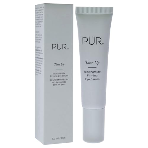 PÜR Beauty Tone Up Niacinamide Firming Eye Serum, Skin & Eye Serum for Morning and Night, Beauty Eye Serum, 0.42 fl oz/12.5ml