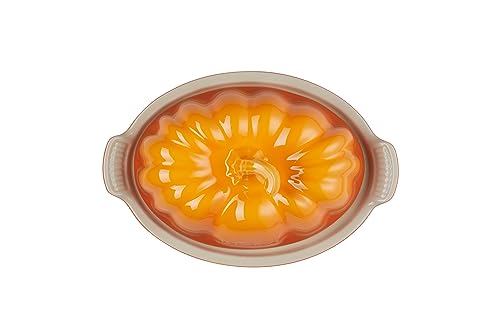 Le Creuset Stoneware Pumpkin Butter Dish, Persimmon