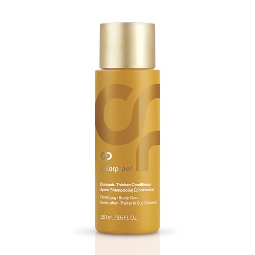 ColorProof Biorepair Thicken Conditioner 8.5 Fl. Oz., Fuller-Looking Hair Conditioner w/Fresh Lime, Eucalyptus, Mint Leaf & Rosemary Scent, Hair Growth-Supporting Conditioner