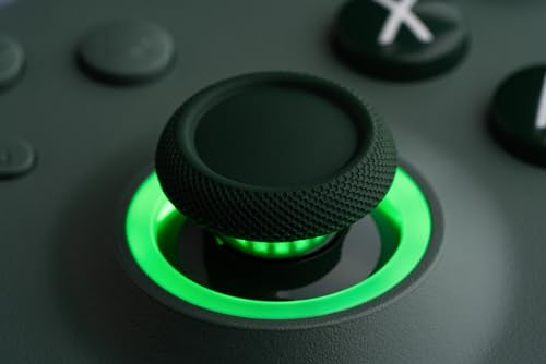8BitDo Ultimate C Wired Controller for Xbox with Hall Effect Joysticks and Hall Triggers, RGB Lighting Fire Ring, Compatible with Xbox Series X|S, Xbox One, Windows 10/11 - Officially Licensed (Dark Green)