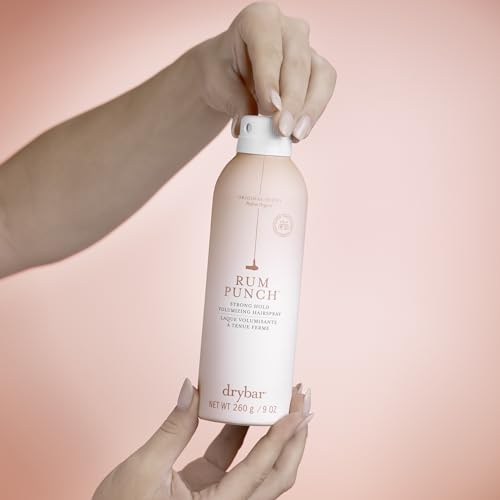 Drybar Rum Punch Strong Hold Volumizing Hairspray | Holds Style for 24 Hours and Instantly Doubles Volume,* No Flakiness or Buildup, Maximum Hold for Hair Styles and Updos, Vegan & Cruelty Free