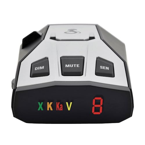 Cobra RAD 350 Laser Radar Detector - Long Range, False Alert Filter, OLED Display, Black