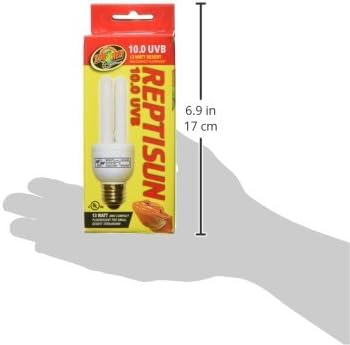 (2 Pack) Zoo Med Reptisun 10.0 Uvb Mini Compact Fluorescent