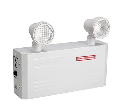 TANLUX Steel Housing Emergency Lights with Remote Capabilities, Battery Pack, Commercial Battery Unit Emergency Lights with 2 by 2 watts Head, Up to 4 Hours Emergency Duration Time