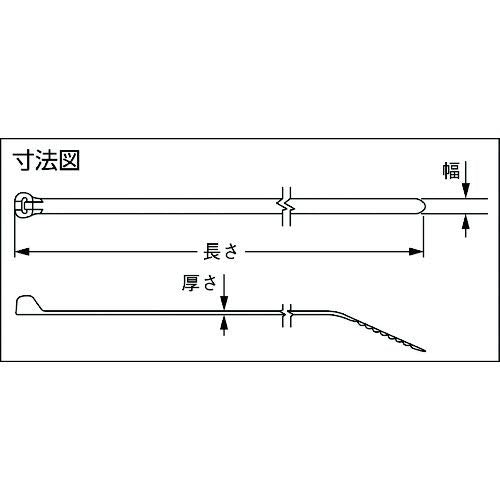 Panduit BT2S-M0 Cable Tie, Metal Barb, Standard, Weather Resistant Nylon 6.6, 8.0-Inch Length, Black (1,000-Pack)