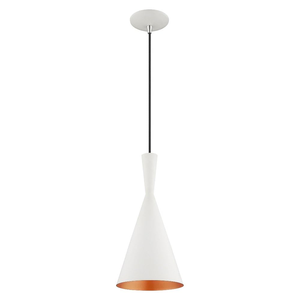Livex Lighting 1 Light Black Mini Pendant