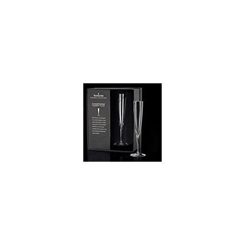 Waterford Elegance Trumpet Flute Pair 160ml, Crystal, 160 milliliters