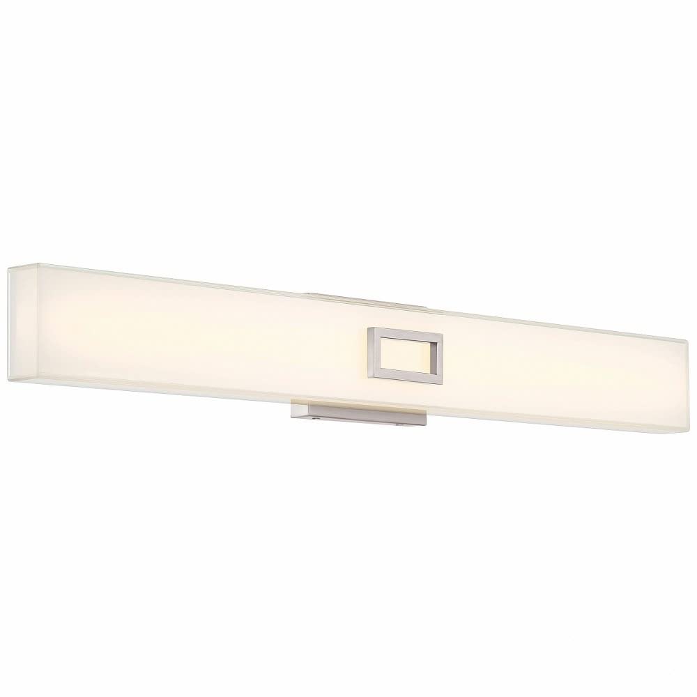 Access Lighting 62613LEDD-BS/OPL Restore Vanity, 1-Light 30 Watts, Brushed Steel