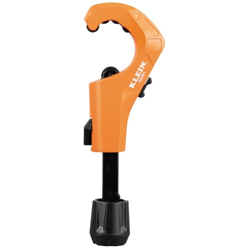 Klein Tools 50061 Quick-Adjust Tubing Cutter, 1-5/8-Inch O.D. Cutting Capacity for Copper and Aluminum, Compact, Retractable Telescoping Deburring Tool