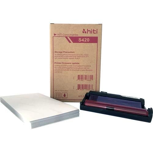 HiTi 4x6'' P-100 Media Print Kit for S420 Photo Printer (100 Prints) 87.P3414.06XT