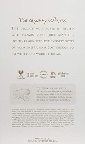 FarmHouse Fresh Sweet Cream Body Milk, Sweet Cream, 8 Fl Oz