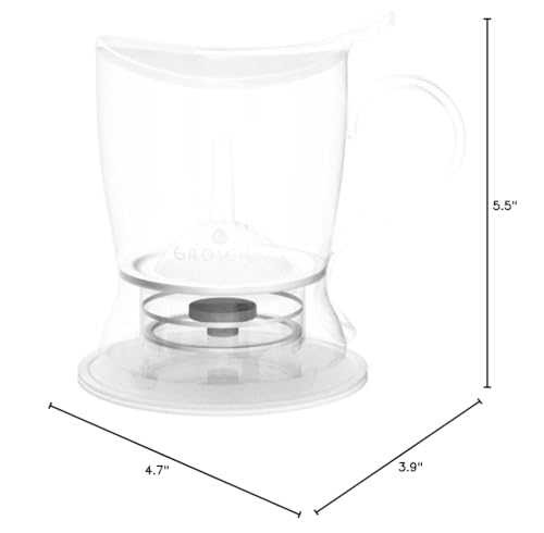 GROSCHE Aberdeen Tea Infuser Teapot & Smart Tea Maker - BPA-Free, Drip-Free Design | Coaster | Easy Brew | Easy Clean Steeper | Loose Leaf Brewing - Stylish Design | 17.7 oz - 1000 ml