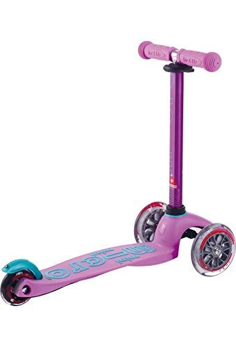 Mini Deluxe 3-Wheeled, Lean-to-Steer, Swiss-Designed Micro Scooter for Kids, Ages 2-5 (Lavender)…