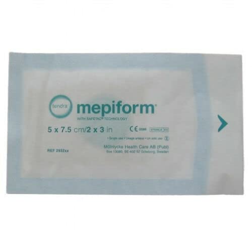 Mepiform Scar Reduction Dressing 2x3 Inch/5x7,5cm 5 Pcs Minimise Prevent Scars