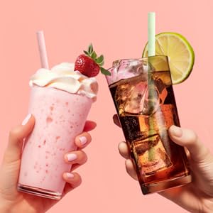 Sorbos Edible Straws, Neutral Flavor, Individually Packaged, No Plastic, No Allergens, No Gluten, No PFAS, 100 Percent Biodegradable, 7.4 Inches Long (Pack of 200)