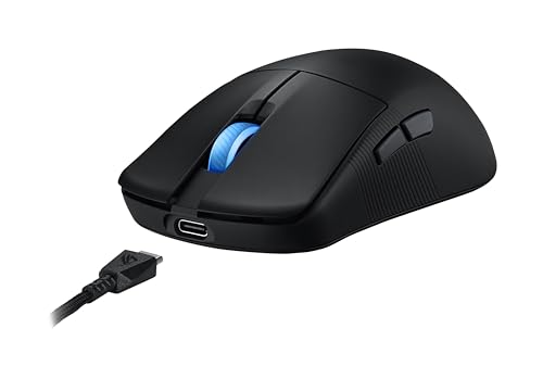 ASUS ROG Harpe Ace Mini Wireless Gaming Mouse, 49g Lightweight, AimPoint Pro 42K Optical Sensor, Optical Micro Switches, ROG Polling Rate Booster, Esports & FPS Gaming, Small, Medium, Black