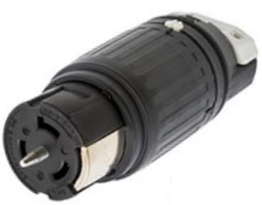 Hubbell CS8164C Locking Connector, 50 amp, 480V, 3 Pole and 4 Wire