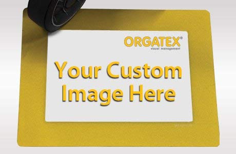 ORGATEX Clearview, Transparent PVC Window with Adhesive Frame, Letter Size; 11” Wide x 8.5” High: 10 Pack (Yellow)