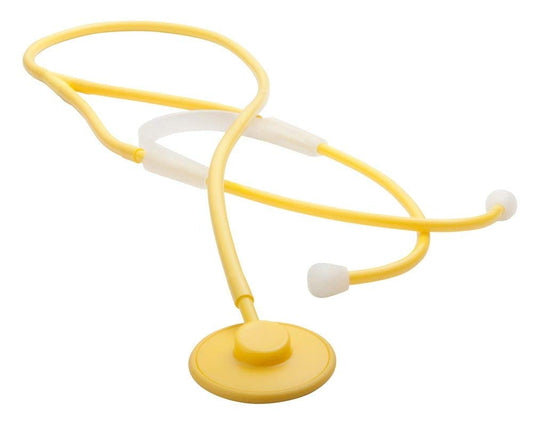 ADC Proscope 665 Ultra Lightweight Disposable Single-Use Stethoscope, Adult, Yellow, Pack of 50