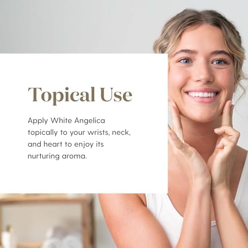Young Living White Angelica 5ml | Aromatherapy Diffuser Essential Oil Blend | Sweet, Warm Aroma | Relaxation & Unwinding | Ideal for Skin | Perfect for Yoga or Meditation | Vegan-Friendly